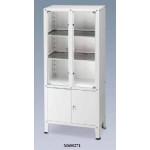 Dulap pentru medicamente si instrumente cu doua compartimente suprapuse, usi securizate