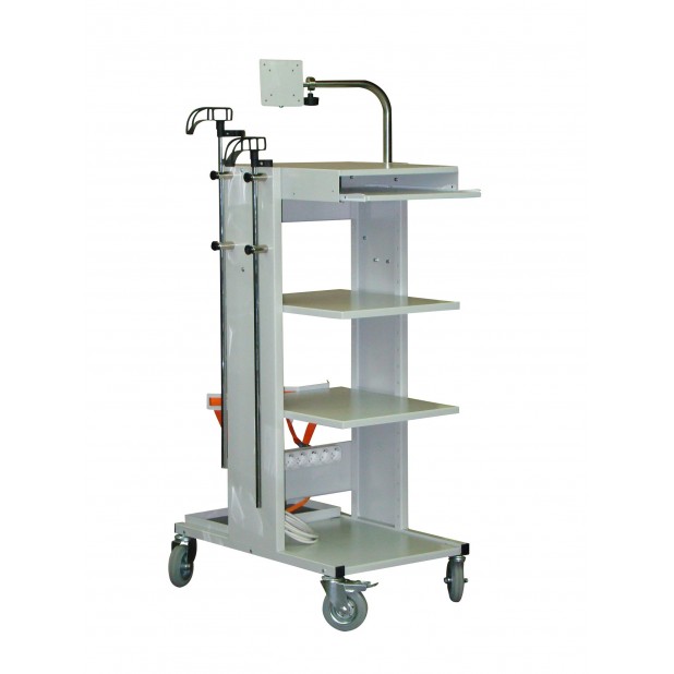 Troliu r4 B - gabarit 49x55x120cm cu suport pentru 2 butelii oxigen